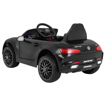 Mercedes Benz GT na akumulator dla dzieci Czarny + Pilot + Wolny Start + MP3 LED